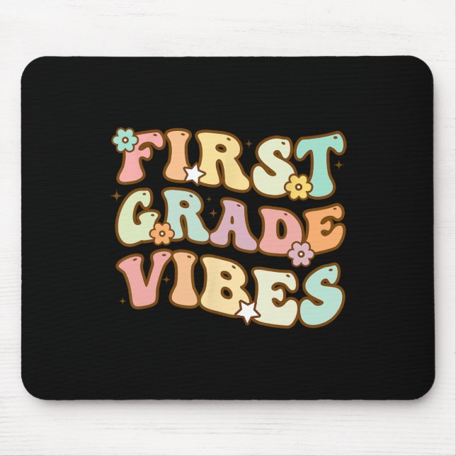 Back to school First Klass Vibes Retro Teacher Wom Musmatta (Framsidan)