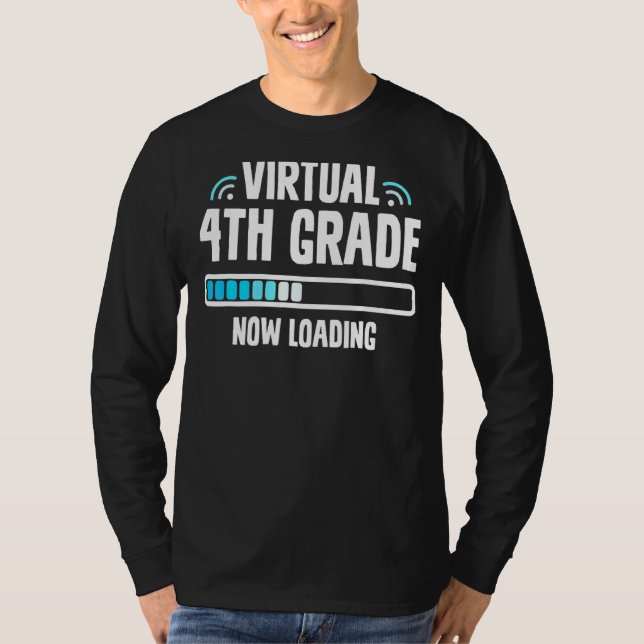 Back to school Fjärde graderingen Virtuella fjärde T Shirt (Framsida)