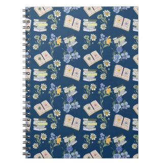 Back to School Floral Books Anteckningsbok