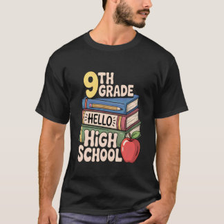 Back to School for Boys Girls sons. First Day of 9 T Shirt
