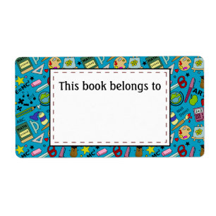 Back to school förser Doodle Art Fraktsedel