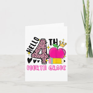 Back to school första dagen Hej 4:e leoparden Klas Kort