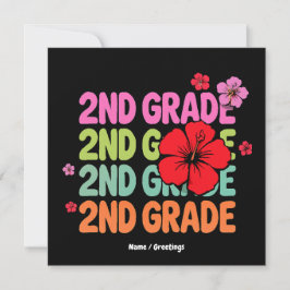 Back to school, första dagen i andra Klass Cute Inbjudningar