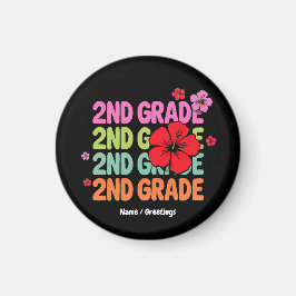 Back to school, första dagen i andra Klass Cute Magnet