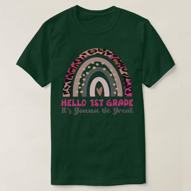 Back to school första Klass-dagen första Klass T Shirt (Design framsida)