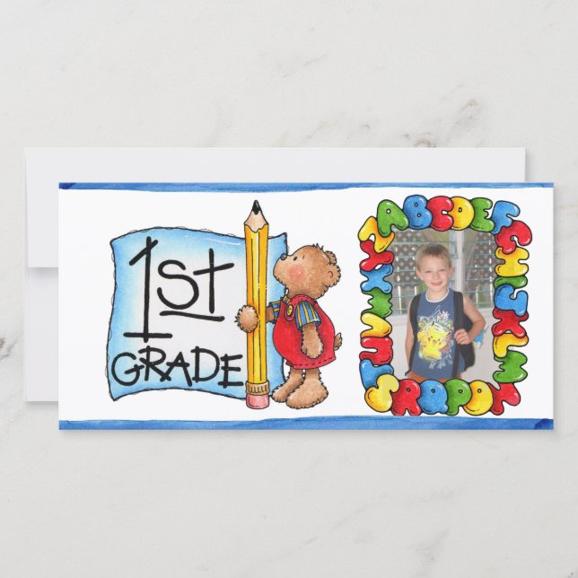 Back to school-fotokort (Framsida)