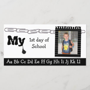 Back to school-fotokort meddelande