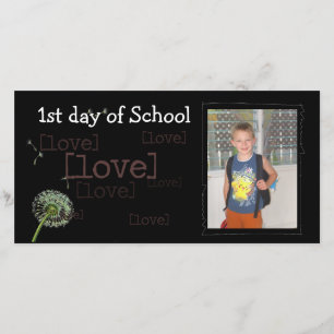 Back to school-fotokort meddelande