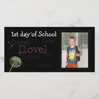 Back to school-fotokort meddelande