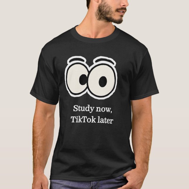 Back to school Funny Ögon Shirt - Anpassningsbar T T Shirt (Framsida)