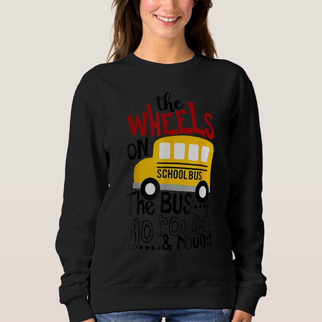 Back To School Funny The WHEELS On The BUS Toddler T Shirt (Framsida)