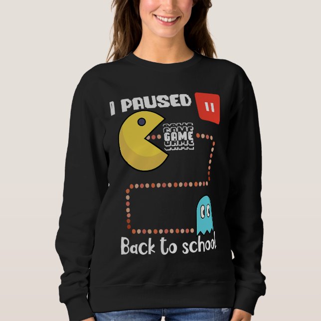 Back to school Gamer squad I paused my game T Shirt (Framsida)