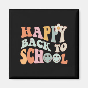 Back to school Gnoovy Retro Vintage första dagen S Magnet