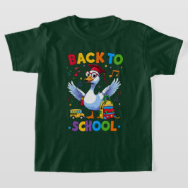 Back to school Goose - Färgfull Roligt T-Shirt Des