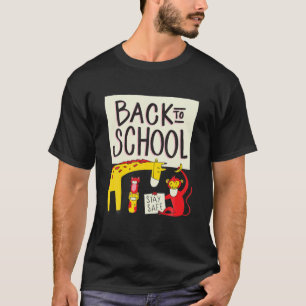 Back to school Grådjur med masklärare S T Shirt