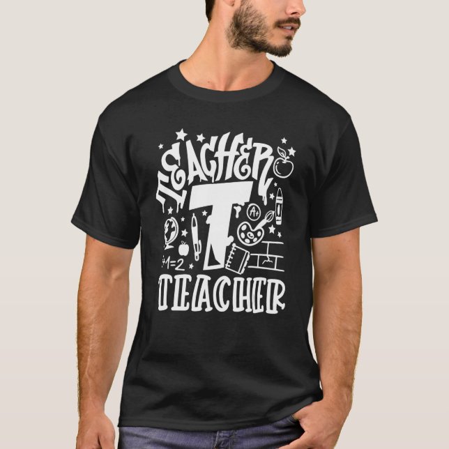 Back to school Graffiti Stil for Lacher Life T Shirt (Framsida)