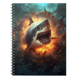 Back to school-hajattack mot havshaj anteckningsbok