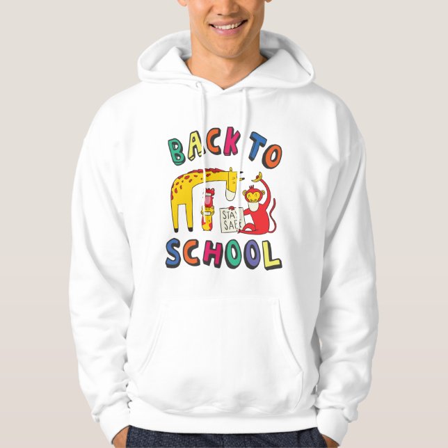 Back to school - Håll dig Säker Hoodie (Framsida)