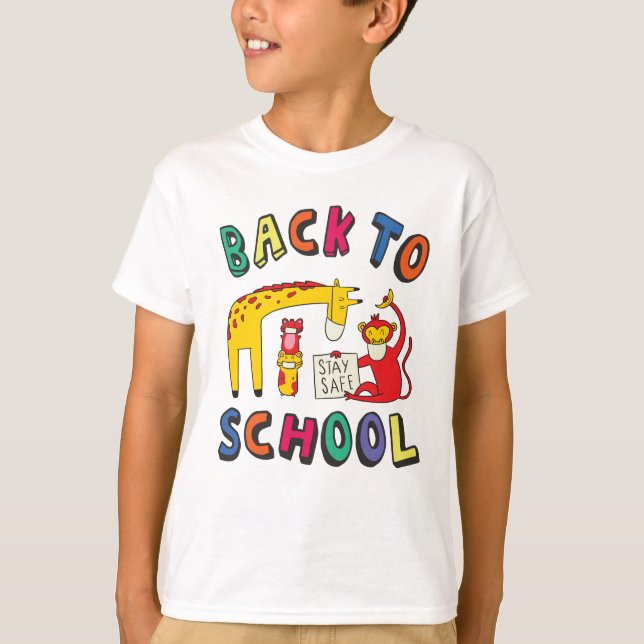 Back to school - Håll dig Säker T Shirt (Framsida)