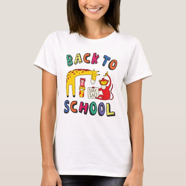 Back to school - Håll dig Säker T Shirt (Framsida)
