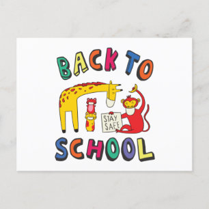 Back to school - Håll dig Säker Vykort