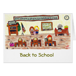 ’Back to school’ Hälsningskort