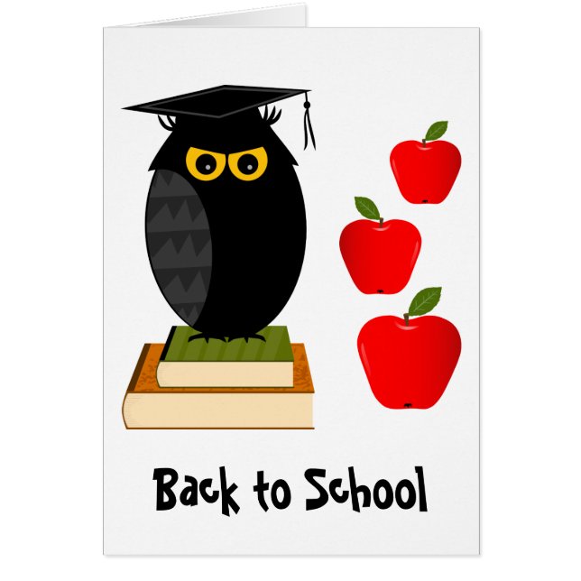 Back to school hälsningskort (Framsidan)