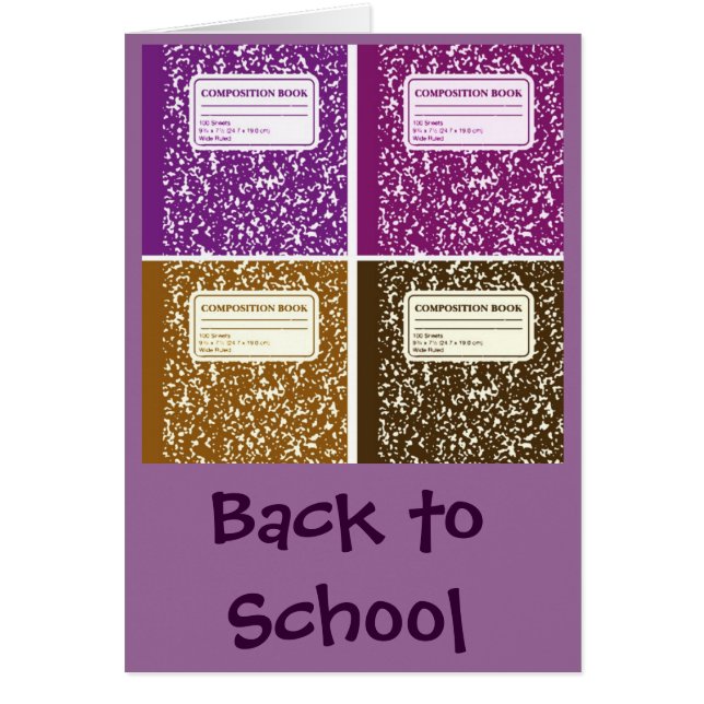 Back to school hälsningskort (Framsidan)