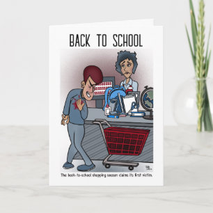 Back to school-hälsningskort kort