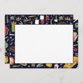 Back to school-hälsningskort tack kort