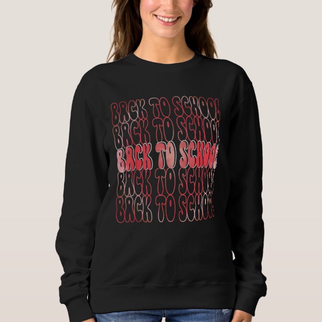 Back To School Happy First Day Of School Groovy Te T Shirt (Framsida)