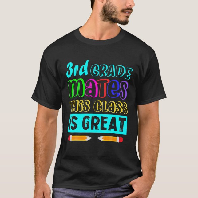 Back to school Hej 3Rd Klass I Kom Mitten T Shirt (Framsida)