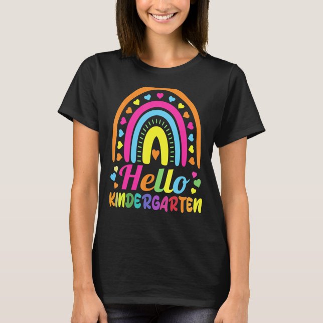 Back to school Hej Kindergarten Squad Teacher & & T Shirt (Framsida)