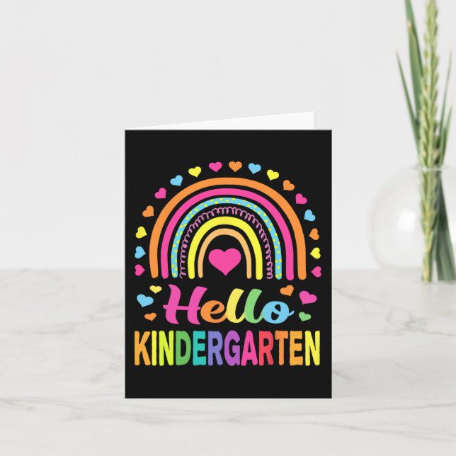 Back to school Hej Kindergarten Squad Teacher W Kort (Framsida)