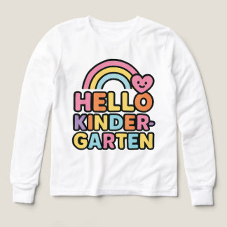 Back to School Hello Kindergarten Teacher Kids T Shirt
