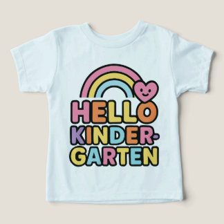 Back to School Hello Kindergarten Teacher Kids T Shirt