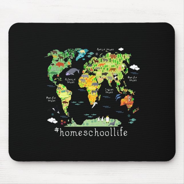 Back to school Homeschool World Map Geography Musmatta (Framsidan)