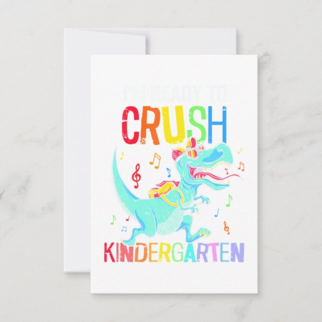Back to school I är Redo att krossa Kindergarten Kort (Framsida)