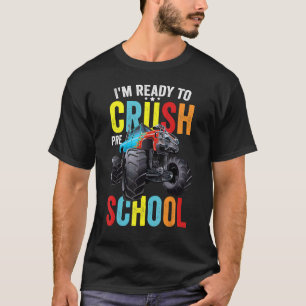 Back to school I är Redot till Crush Preschool Mon T Shirt