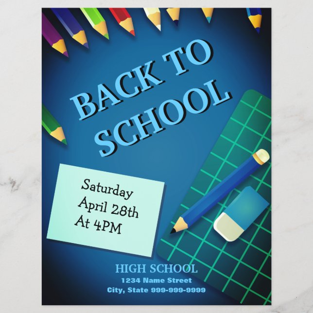 BACK TO SCHOOL i KURSER Reklamblad (Framsidan)