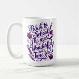 BACK TO SCHOOL i LILA STIL Kaffemugg