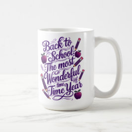 BACK TO SCHOOL i LILA STIL Kaffemugg