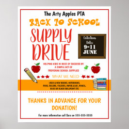 back to school-insamlare för leveransenheter FLYER Poster