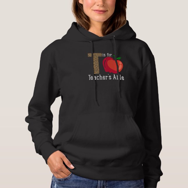 Back To School Is for Teacher's Aide   T Shirt (Framsida)