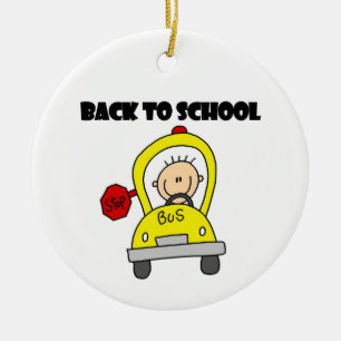 Back to school julgransprydnad keramik