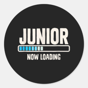 Back to school Junior 11th Klass Now Loading Runt Klistermärke