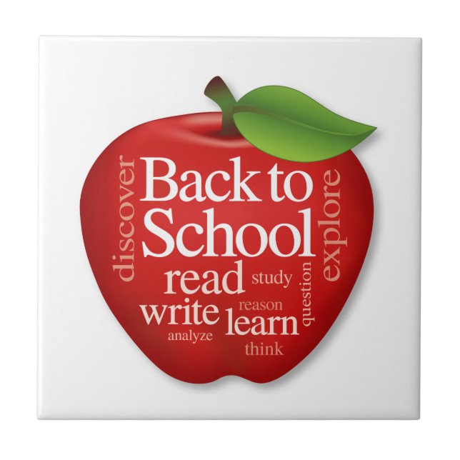 Back to school kakelplatta (Framsidan)