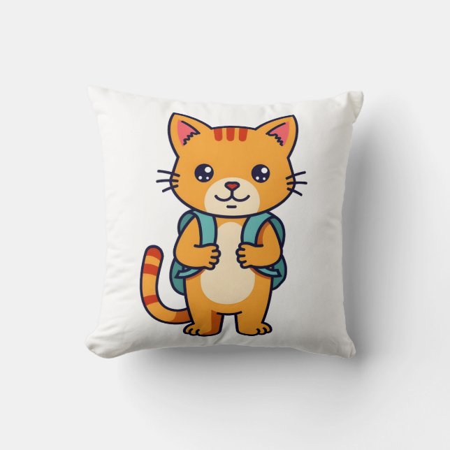 Back to school Kattunge - nr 10 Kudde (Framsida)