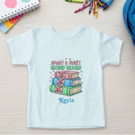 Back to School Kids T-shirt, Books & Bows - Cute  T Shirt