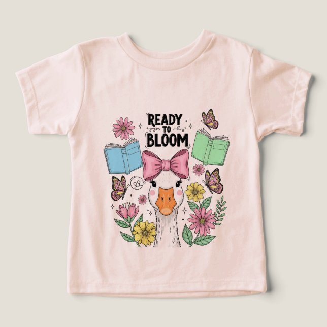 Back to School Kids T-shirt - Cute First Day (Design Framsida)